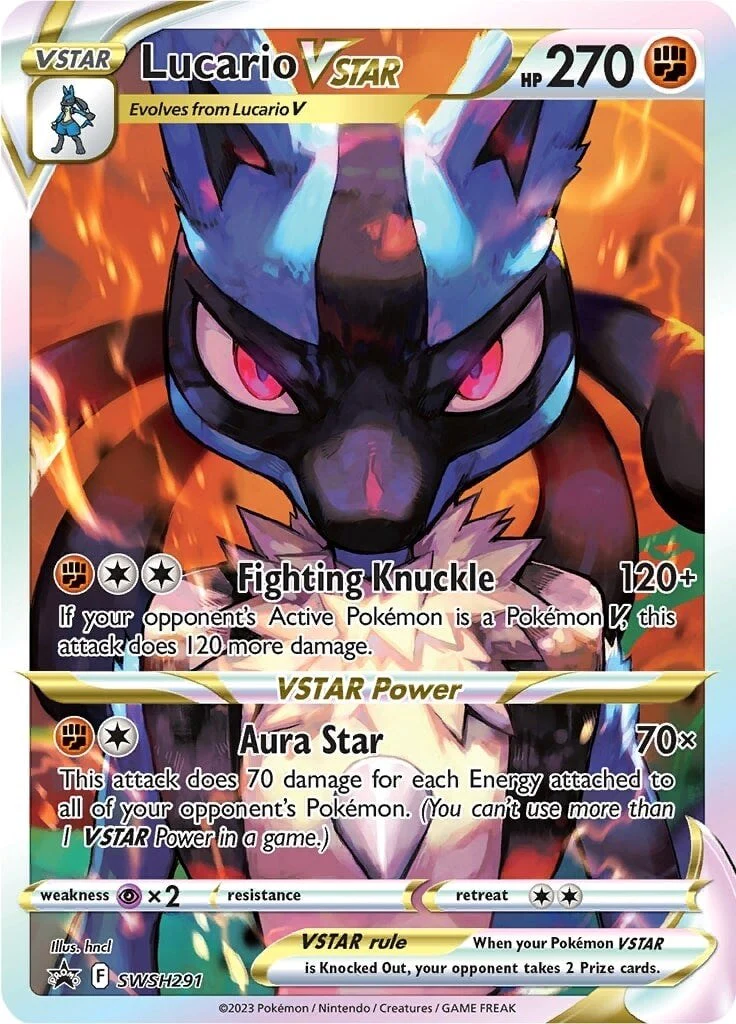 Lucario VSTAR - SWSH291 - (SWSH: Sword & Shield Promo Cards) (Promo) Holofoil