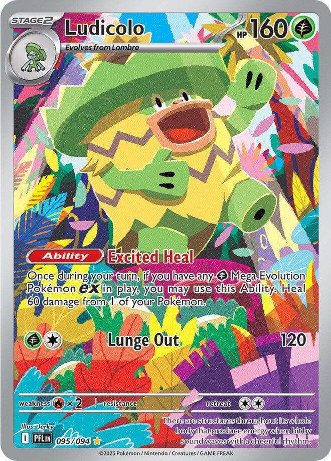 Ludicolo - 095/094 - (ME02: Phantasmal Flames) (Illustration Rare)