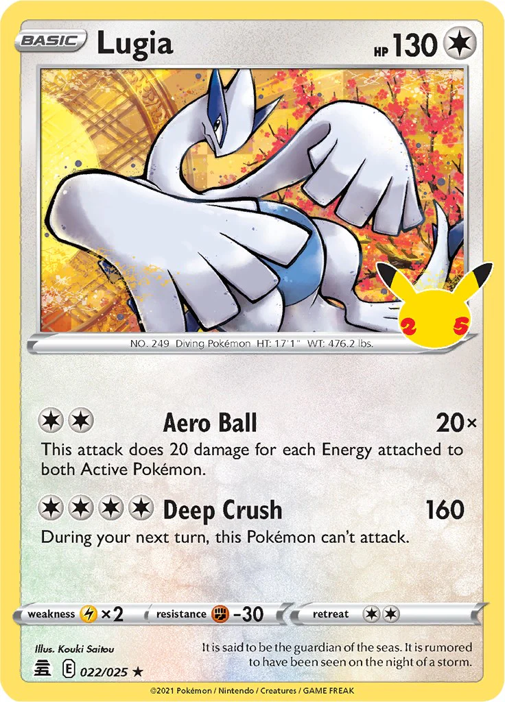 Lugia 022/025 - (Celebrations) (Holo Rare) Holofoil