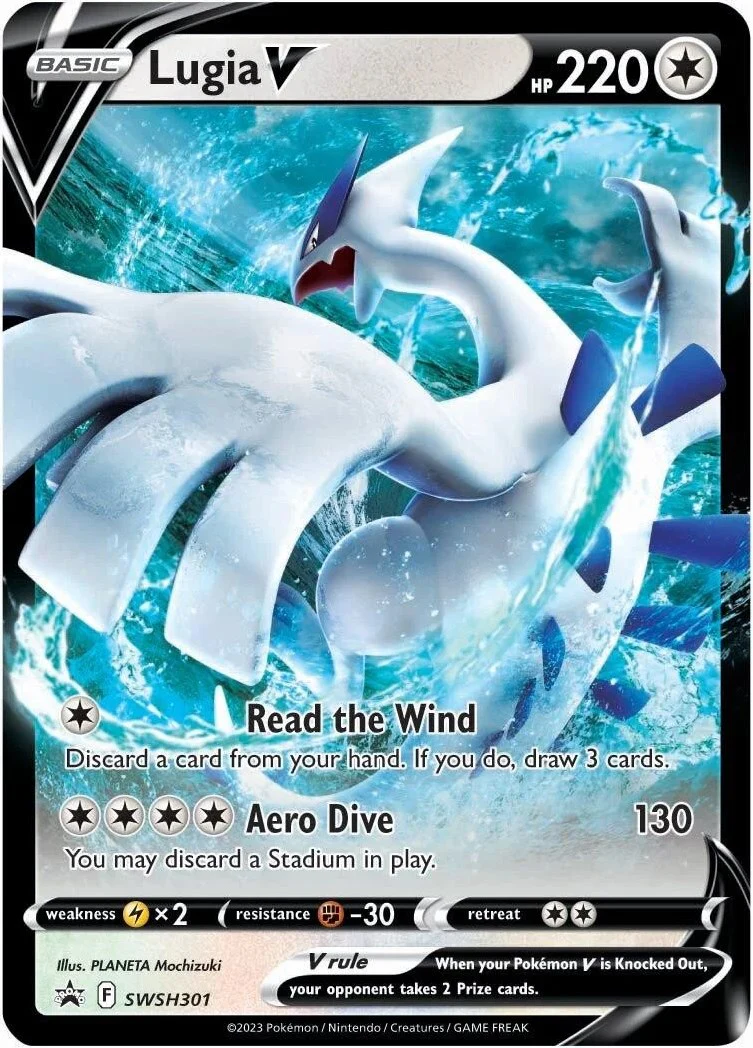 Lugia V - SWSH301 - (SWSH: Sword & Shield Promo Cards) (Promo) Holofoil