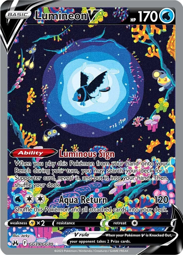 Lumineon V GG39/GG70 - (SWSH: Crown Zenith: Galarian Gallery) (Ultra Rare) Holofoil
