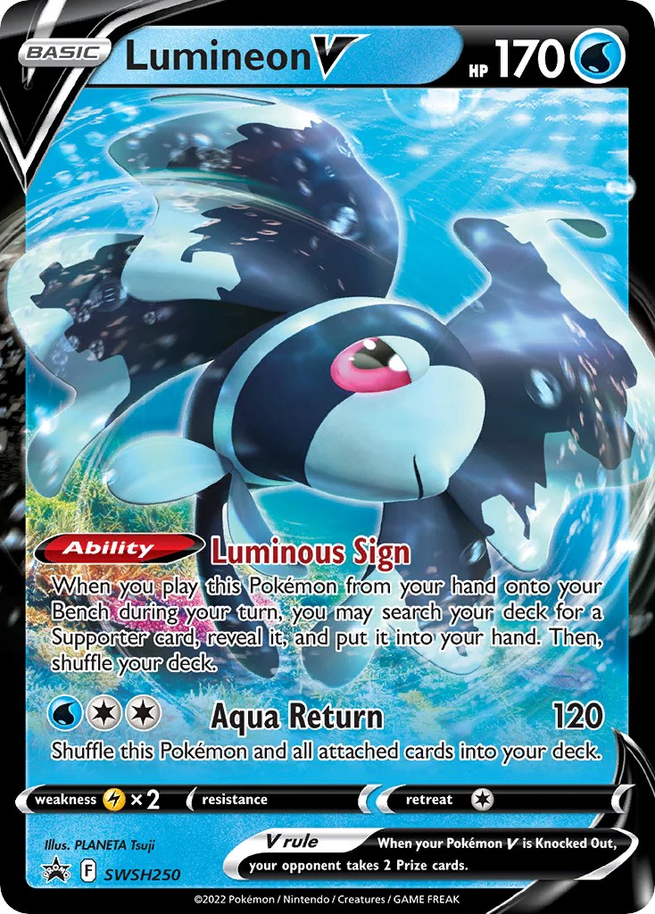 Lumineon V - SWSH250 - (SWSH: Sword & Shield Promo Cards) (Promo)