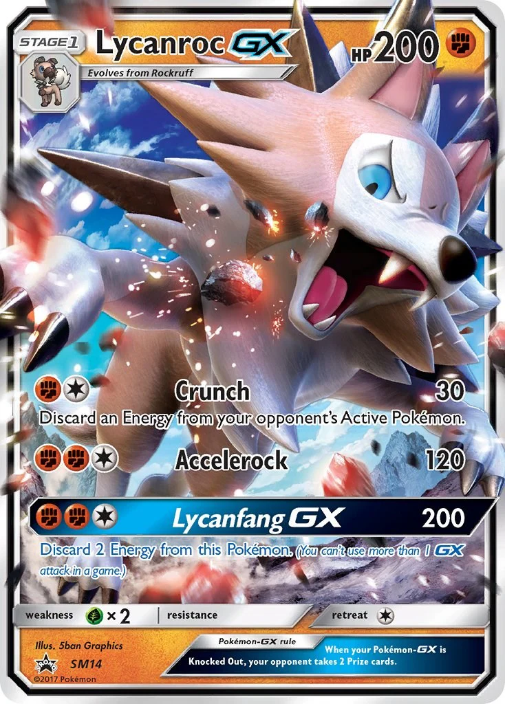 Lycanroc GX - SM14 - (SM Promos) (Promo) Holofoil