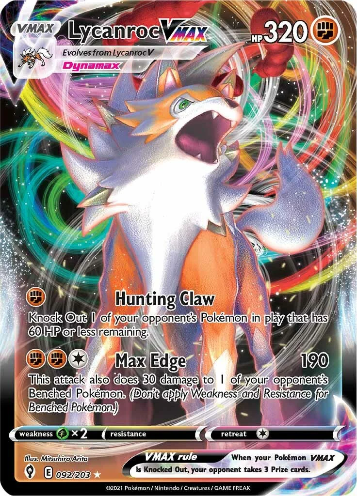 Lycanroc VMAX - (SWSH07: Evolving Skies) (Ultra Rare)