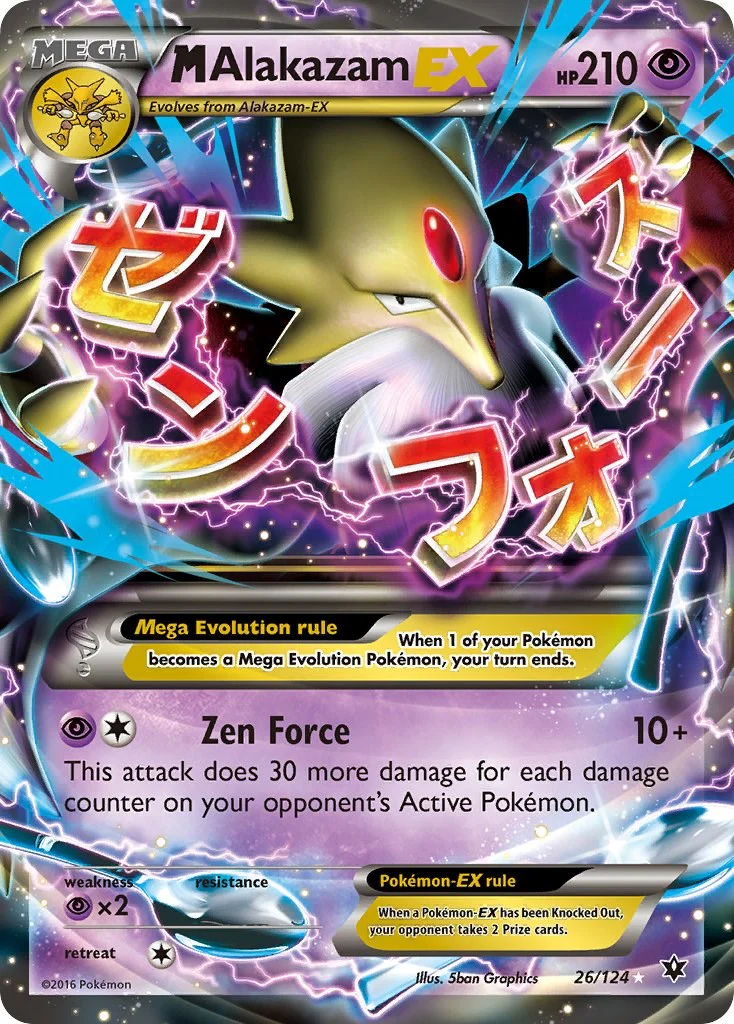M Alakazam EX 26/124 - (XY - Fates Collide) (Ultra Rare) Holofoil