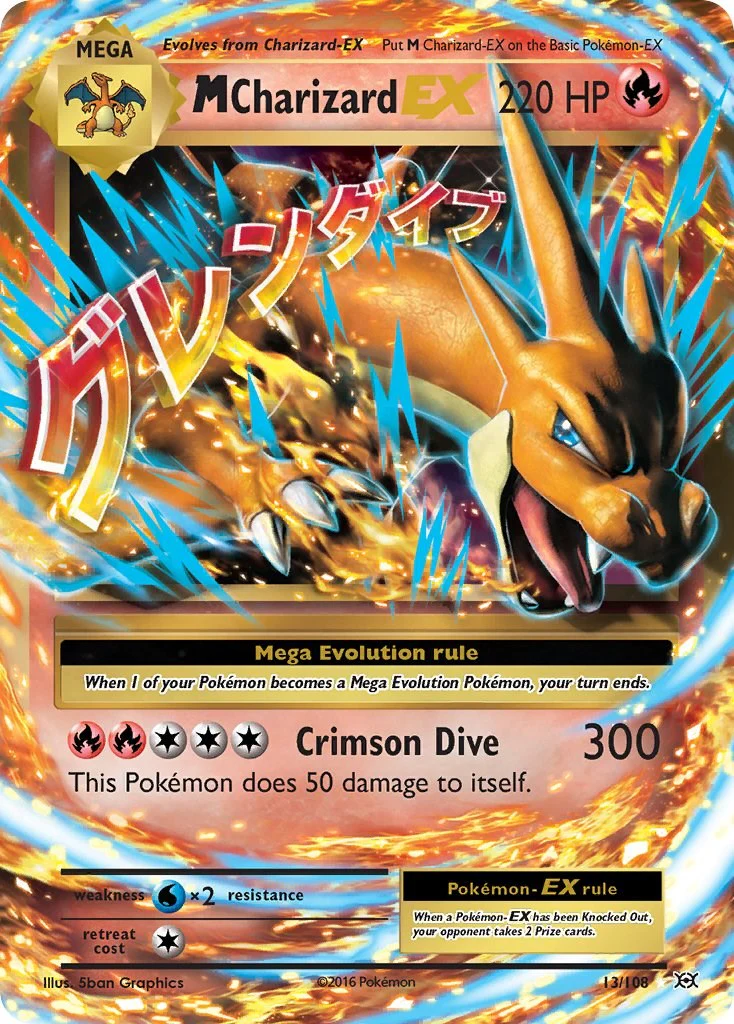 M Charizard EX 13/108 - (XY - Evolutions) (Ultra Rare)