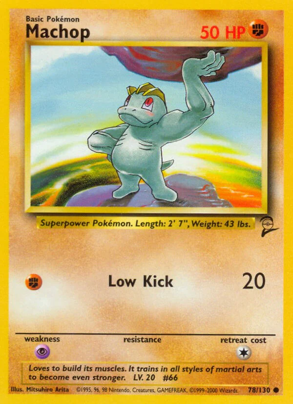 Machop 078/130 - (Base Set 2) (Common) Normal