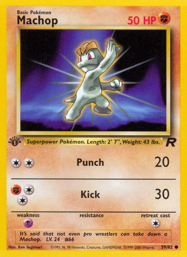 Machop 59/82 - (Team Rocket) (Common) Unlimited