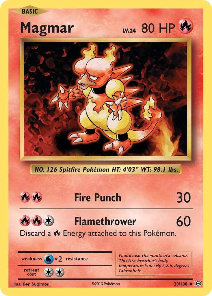 Magmar 20/108 - (XY - Evolutions) (Uncommon) Normal