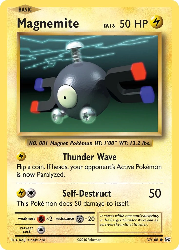 Magnemite 37/108 - (XY - Evolutions) (Common) Normal