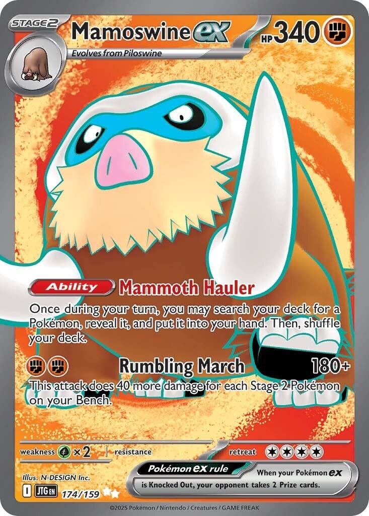 Mamoswine ex - 174/159 - (SV09: Journey Together) (Ultra Rare) Holofoil