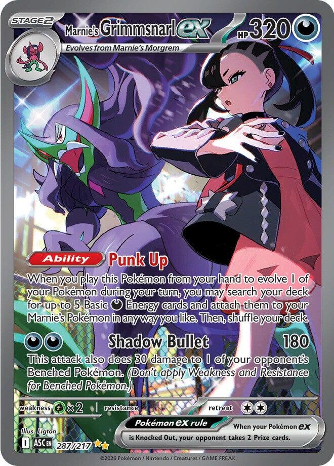Marnie's Grimmsnarl ex 287/217 - (ME: Ascended Heroes) (Special Illustration Rare) Holofoil