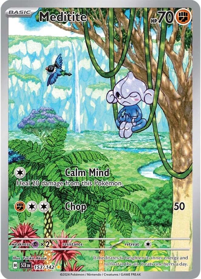 Meditite - 153/142 - (SV07: Stellar Crown) (Illustration Rare)