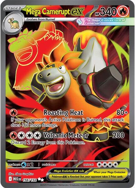 Mega Camerupt ex - 156/132 - (ME01: Mega Evolution) (Ultra Rare)