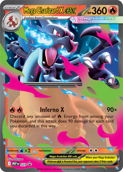Mega Charizard X ex - 029 - (ME: Mega Evolution Promo) (Promo) Holofoil