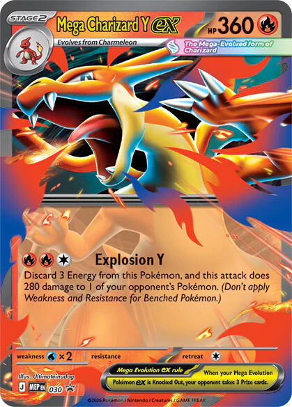 Mega Charizard Y ex - 030 - (ME: Mega Evolution Promo) (Promo) Holofoil