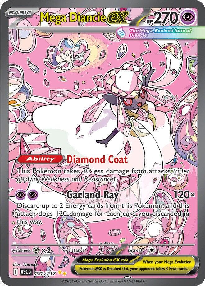 Mega Diancie ex - 282/217 - (ME: Ascended Heroes) (Special Illustration Rare)