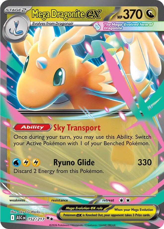 Mega Dragonite ex - 152/217 - (ME: Ascended Heroes) (Double Rare)