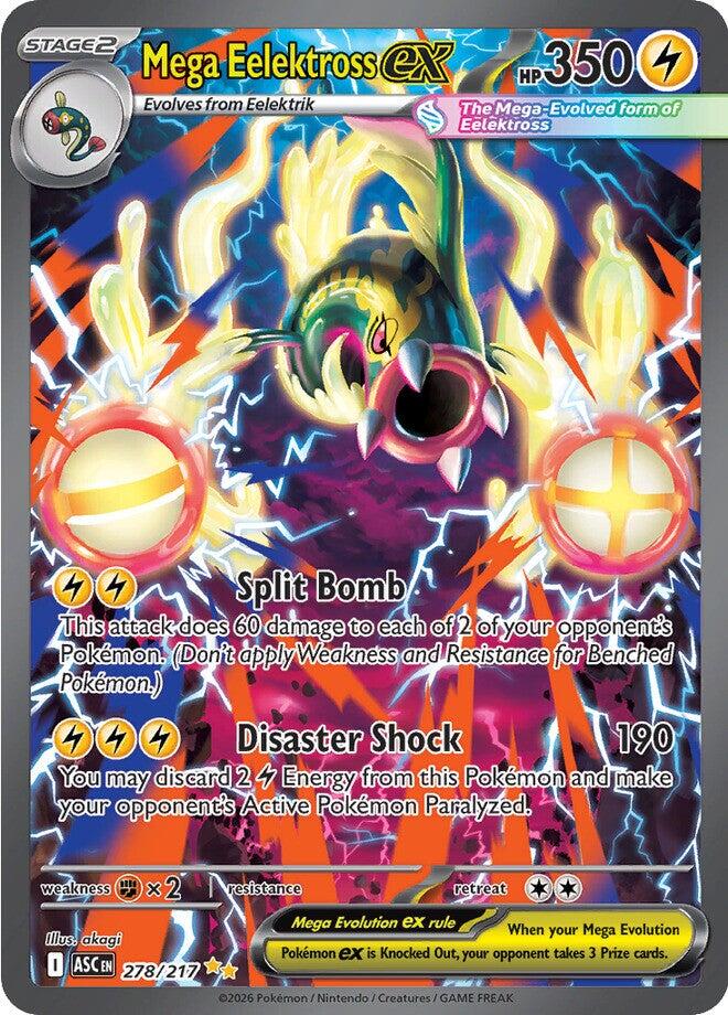 Mega Eelektross ex - 278/217 - (ME: Ascended Heroes) (Special Illustration Rare) Holofoil