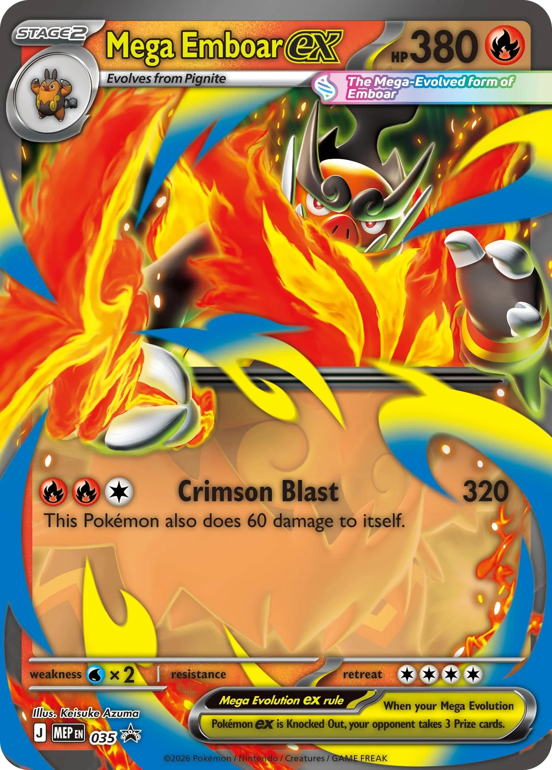 Mega Emboar ex - 035 - (ME: Mega Evolution Promo) (Promo)