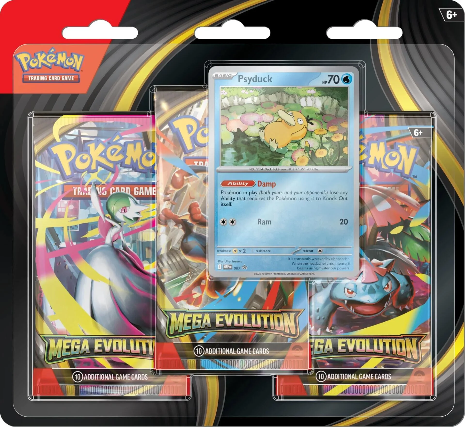 Pokemon TCG: Mega Evolution 3 Pack Blister [Psyduck]