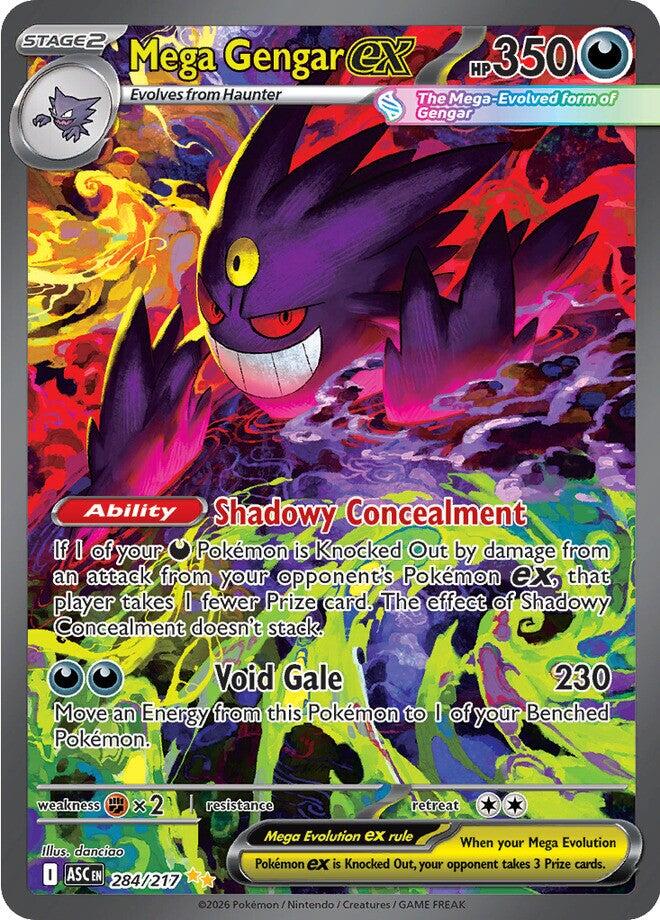 Mega Gengar ex - 284/217 - (ME: Ascended Heroes) (Special Illustration Rare) Holofoil