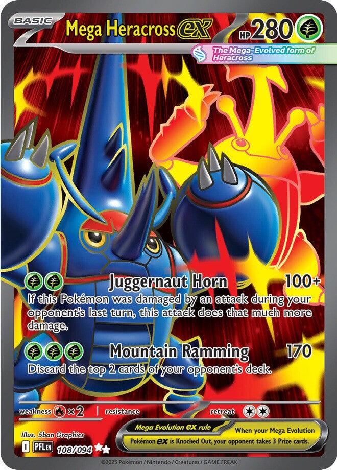 Mega Heracross ex - 108/094 - (ME02: Phantasmal Flames) (Ultra Rare)
