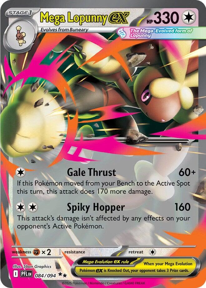 Mega Lopunny ex - 084/094 - (ME02: Phantasmal Flames) (Double Rare) Holofoil