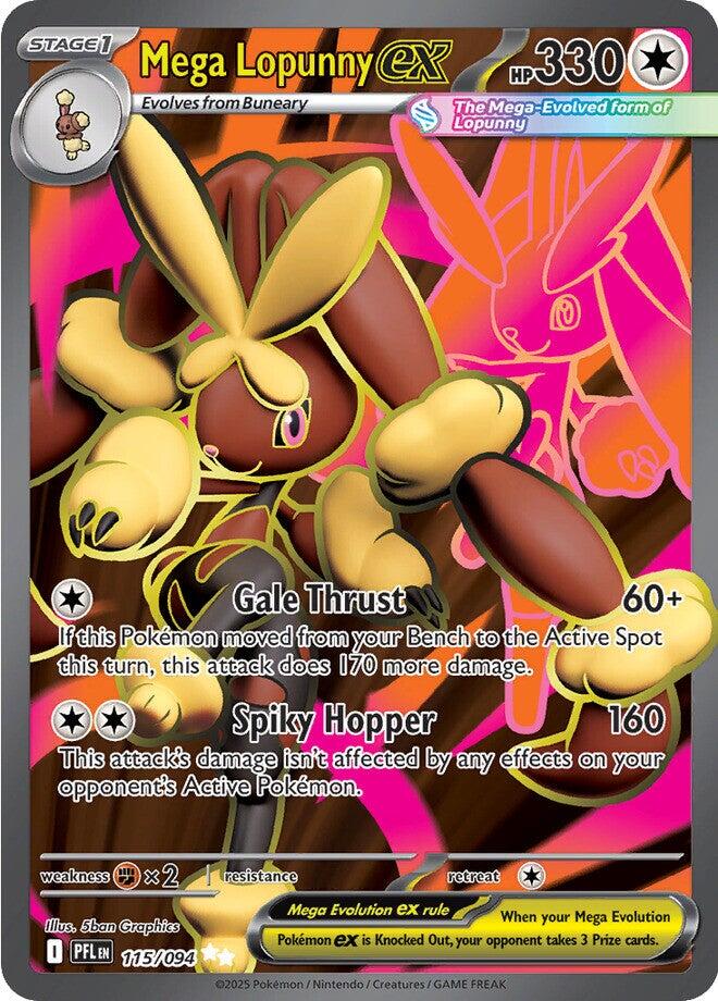 Mega Lopunny ex - 115/094 - (ME02: Phantasmal Flames) (Ultra Rare)