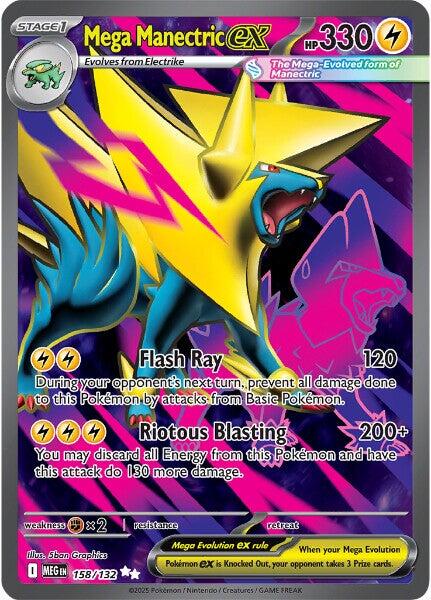 Mega Manectric ex - 158/132 - (ME01: Mega Evolution) (Ultra Rare) Holofoil
