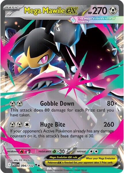 Mega Mawile ex - 094/132 - (ME01: Mega Evolution) (Double Rare) Holofoil
