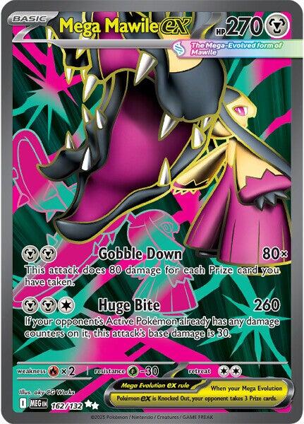 Mega Mawile ex - 162/132 - (ME01: Mega Evolution) (Ultra Rare)