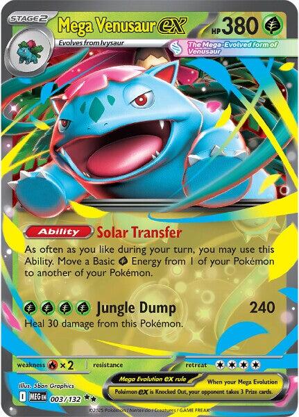 Mega Venusaur ex - 003/132 - (ME01: Mega Evolution) (Double Rare)