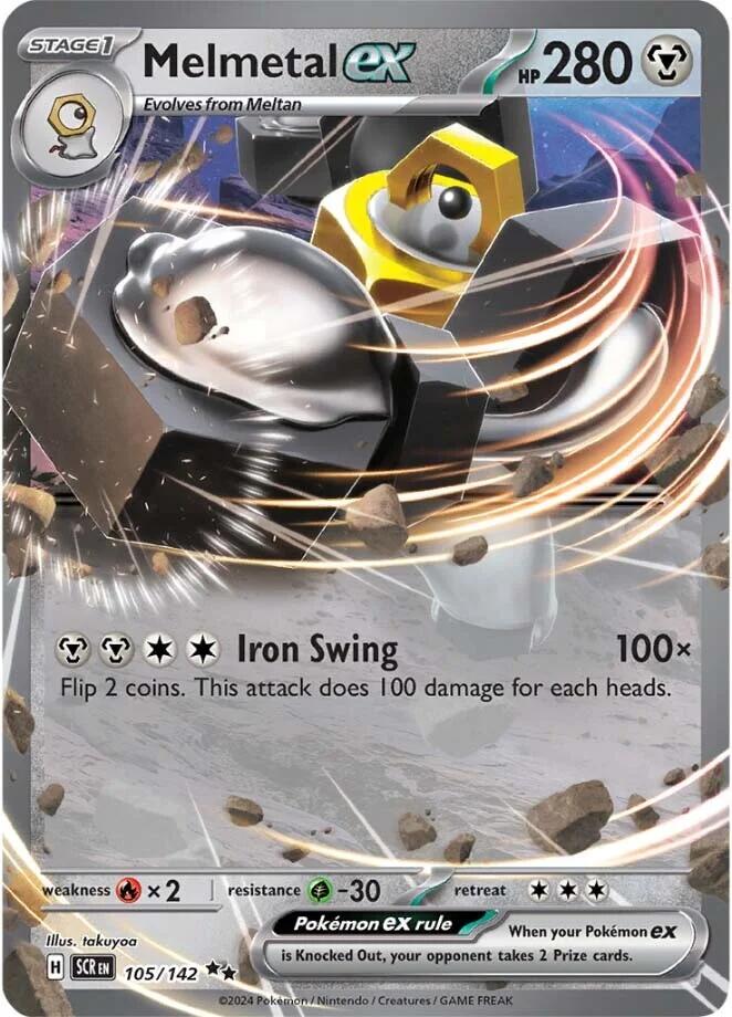 Melmetal ex 105/142 - (SV07: Stellar Crown) (Double Rare) Holofoil