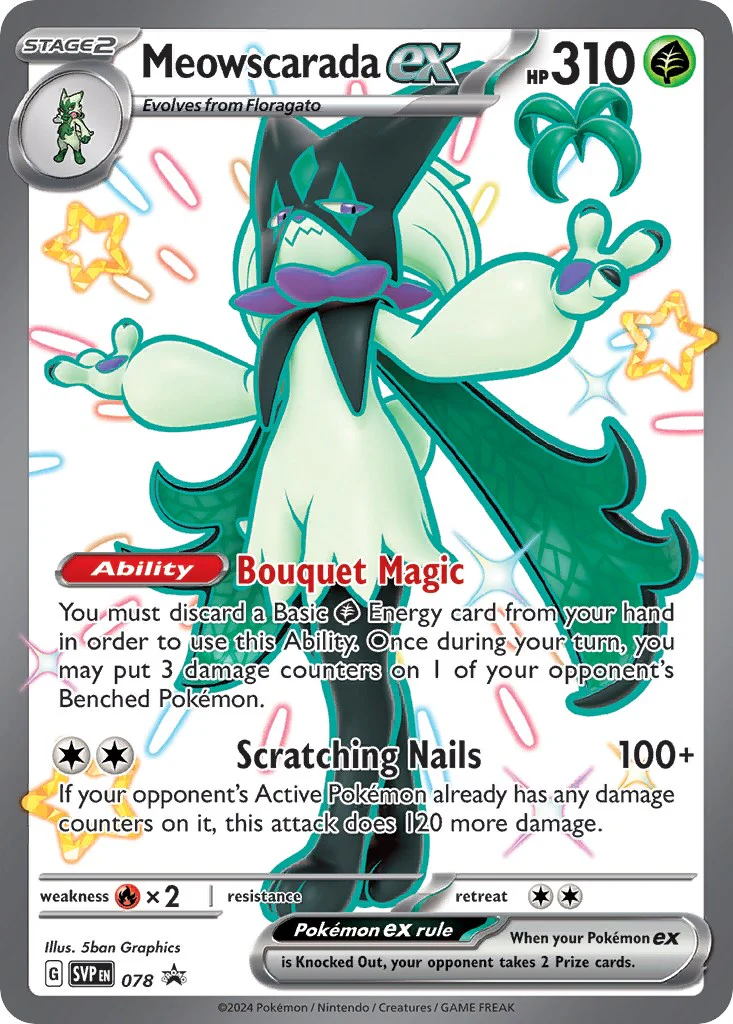 Meowscarada ex - 078 - (SV: Scarlet & Violet Promo Cards) (Promo) Holofoil