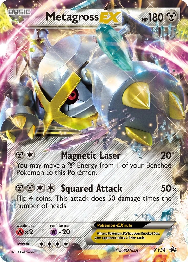 Metagross EX (Shiny) XY34 - (XY Promos) (Promo) Holofoil