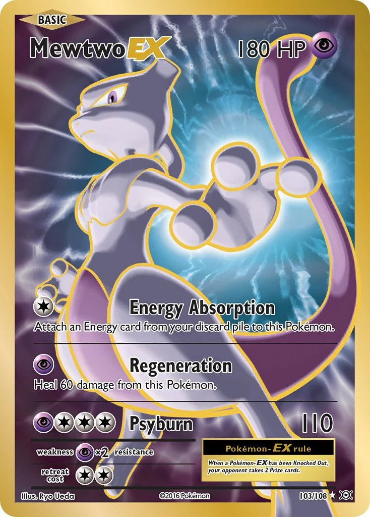 Mewtwo EX (Full Art) 103/108 - (XY - Evolutions) (Ultra Rare)