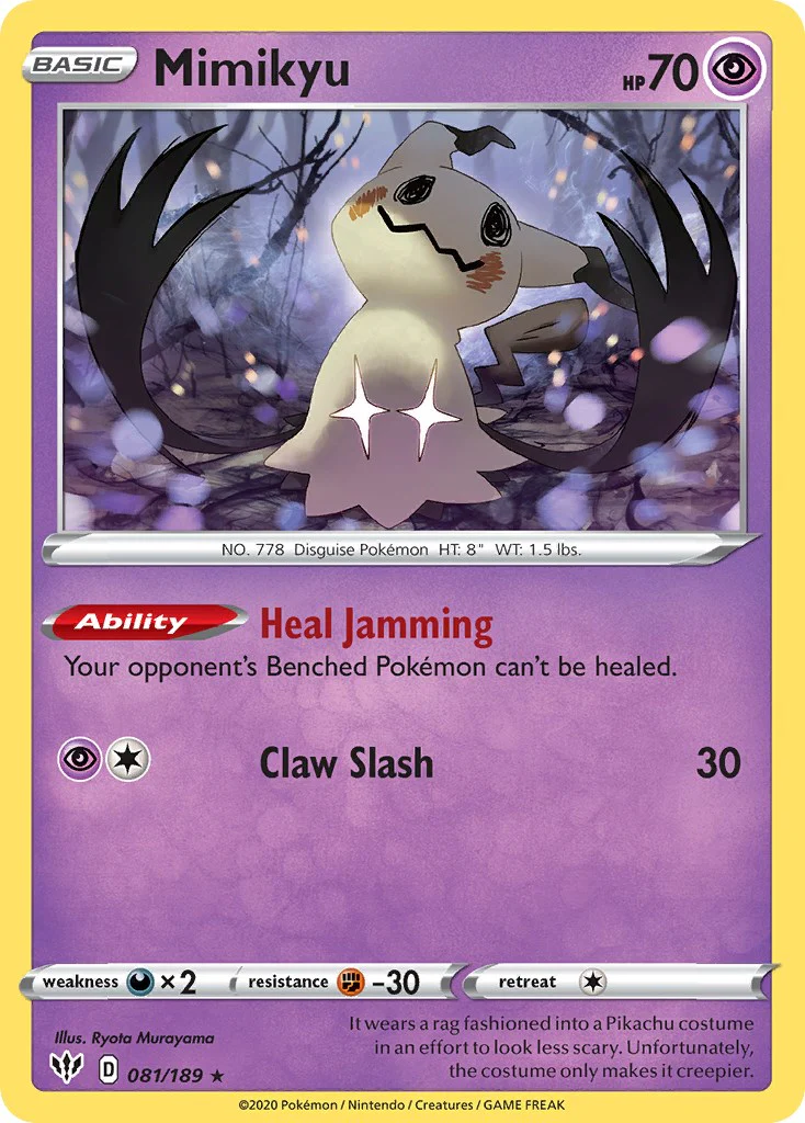 Mimikyu - 081/189 (Cosmos Holo) 081/189 - (Miscellaneous Cards & Products) (Promo) Holofoil