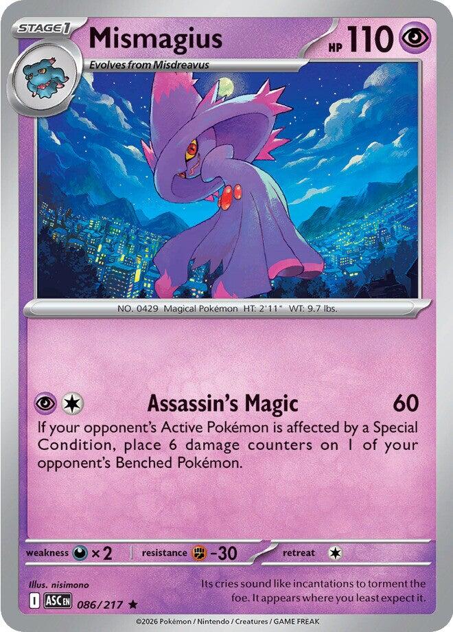 Mismagius 086/217 - (ME: Ascended Heroes) (Rare) Holofoil