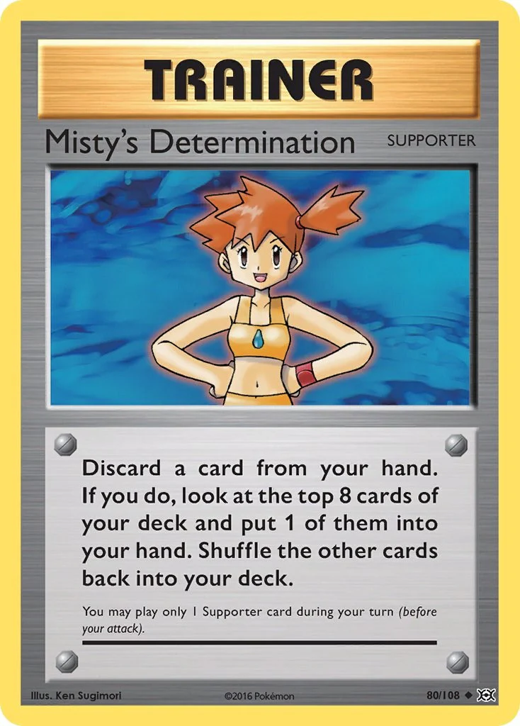 Misty's Determination 80/108 - (XY - Evolutions) (Uncommon) Normal