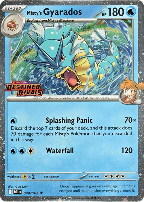 Misty's Gyarados (Prerelease) 049/182 - (Miscellaneous Cards & Products) (Rare) Holofoil