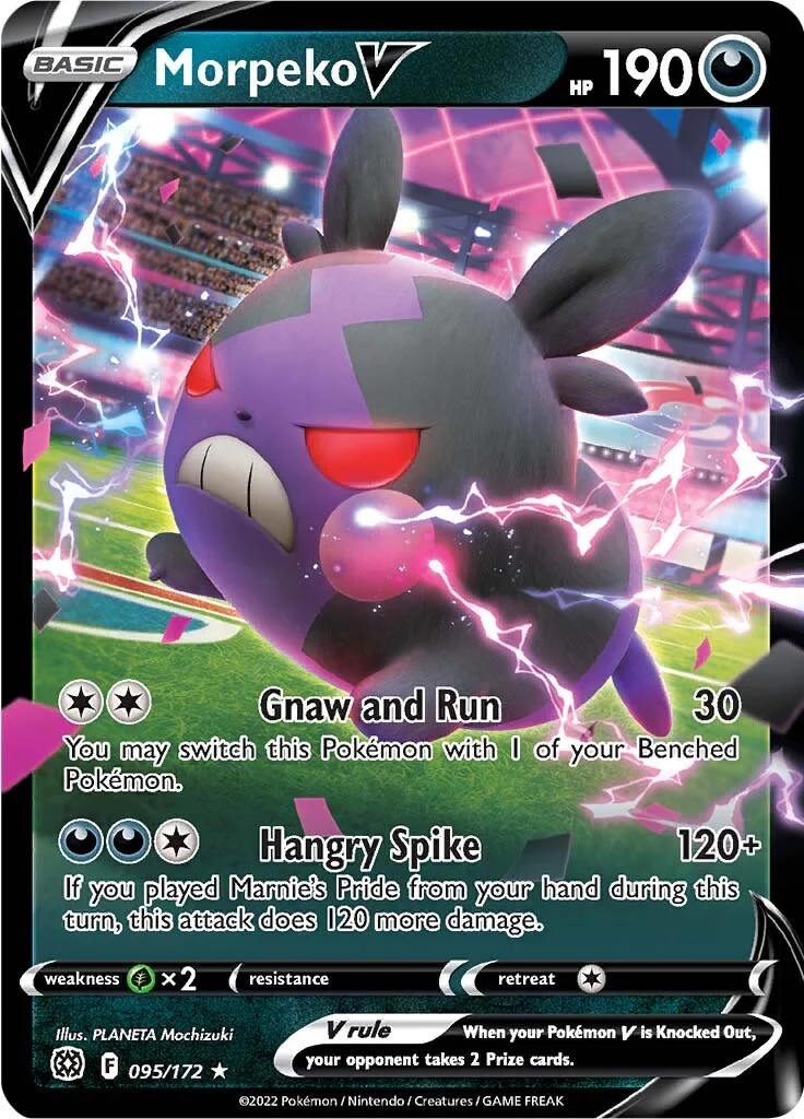 Morpeko V 095/172 - (SWSH09: Brilliant Stars) (Ultra Rare)