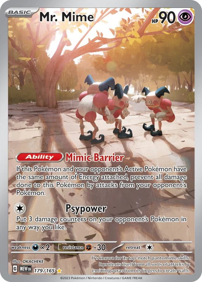 Mr. Mime - 179/165 - (SV: Scarlet & Violet 151) (Illustration Rare)