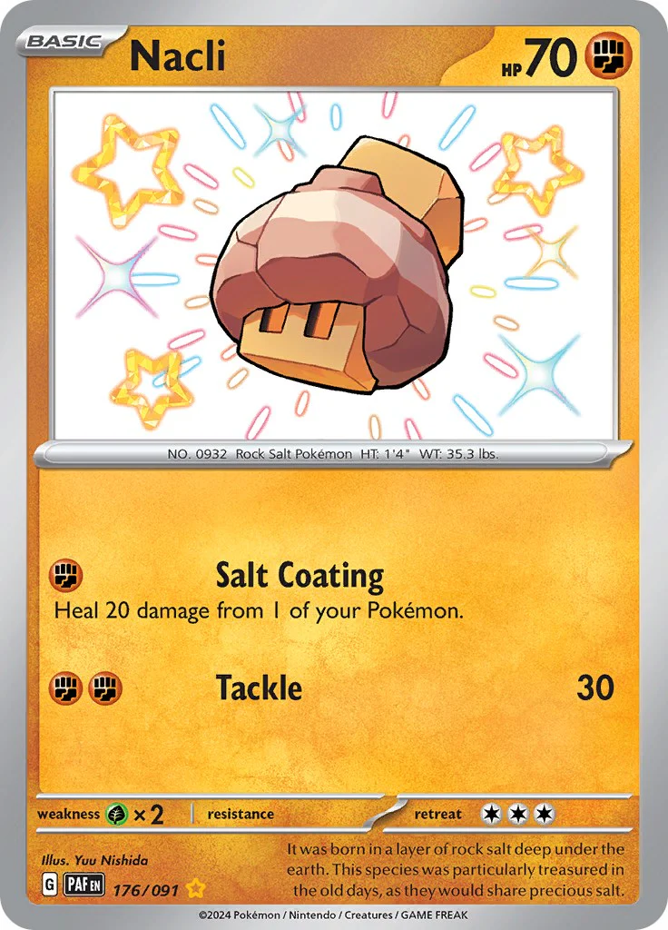Nacli - 176/091 - (SV: Paldean Fates) (Shiny Rare) Holofoil