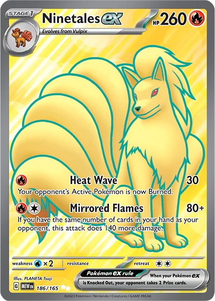 Ninetales ex - 186/165 - (SV: Scarlet & Violet 151) (Ultra Rare)