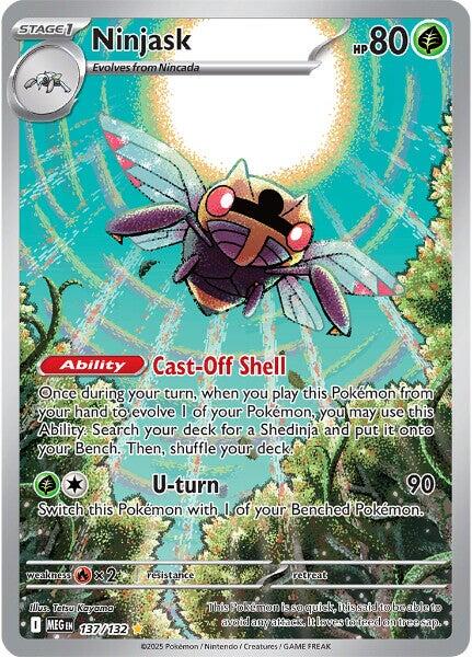 Ninjask - 137/132 - (ME01: Mega Evolution) (Illustration Rare) Holofoil