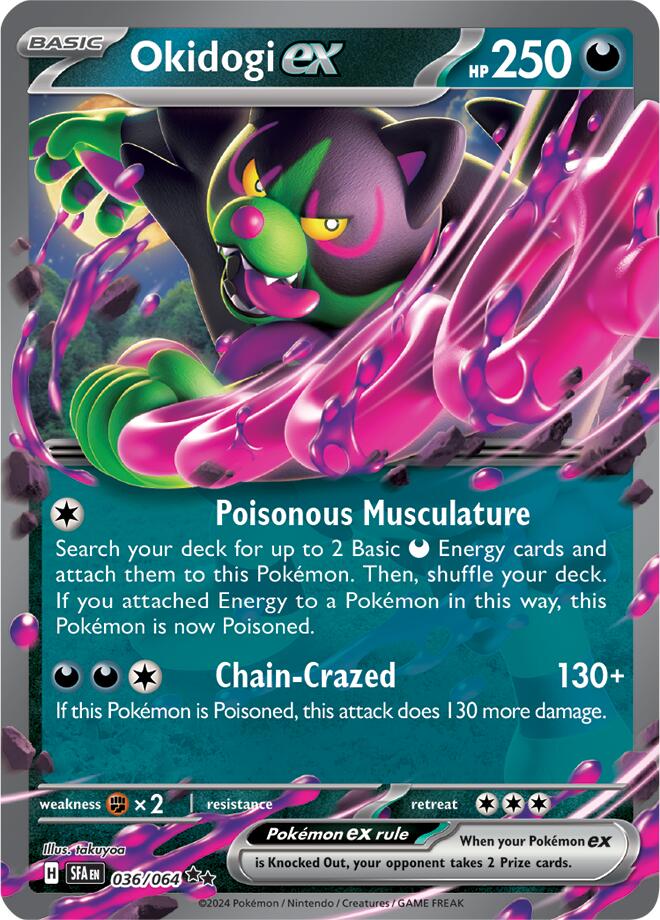 Okidogi ex - 036/064 - (SV: Shrouded Fable) (Double Rare) Holofoil
