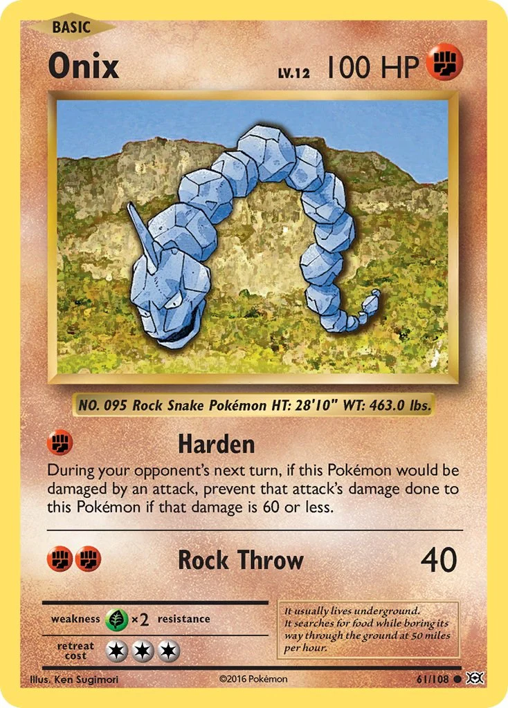 Onix 61/108 - (XY - Evolutions) (Common) Normal