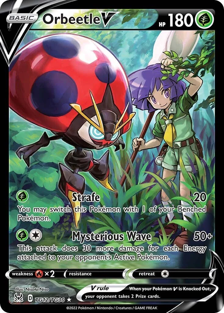 Orbeetle V TG12/TG30 - (SWSH11: Lost Origin Trainer Gallery) (Ultra Rare) Holofoil