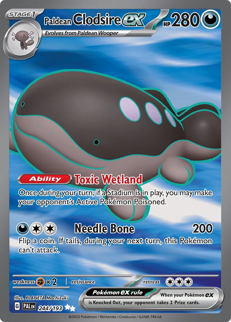 Paldean Clodsire ex - 244/193 - (SV02: Paldea Evolved) (Ultra Rare) Holofoil